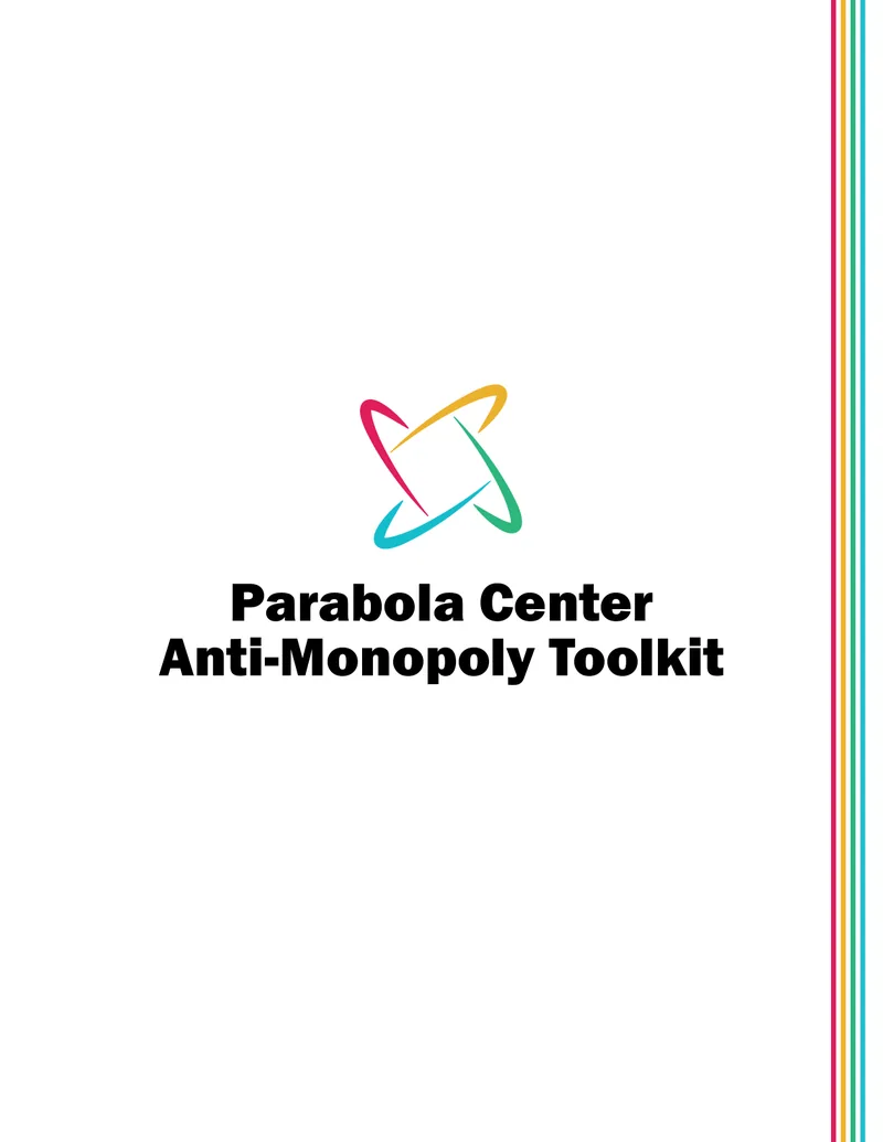 Cover of the Parabola Center Anti-Monopoly Toolkit