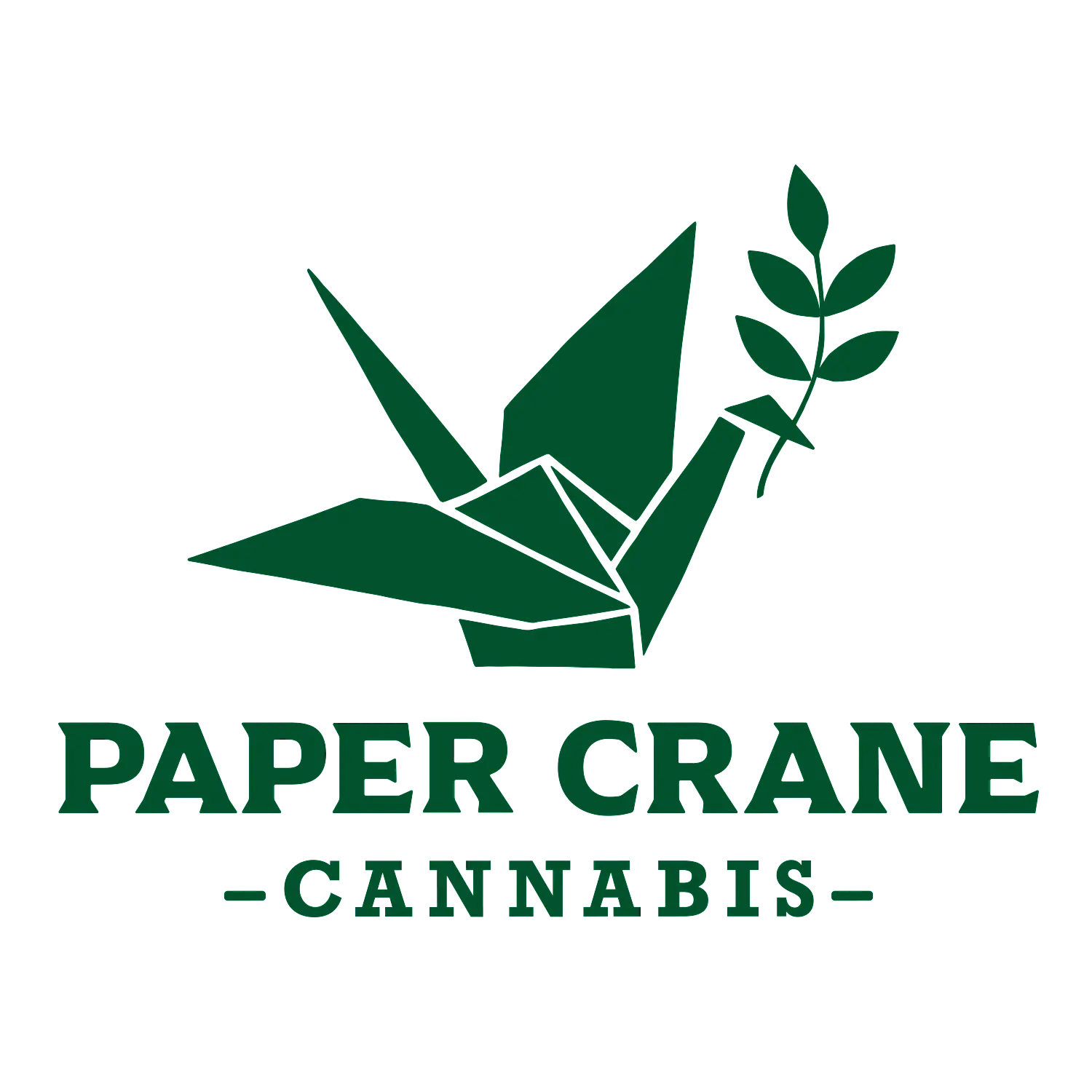 Paper Crane Cannabis logo